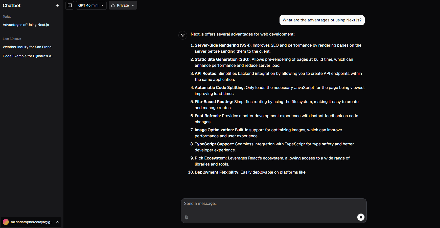 Chatbot Dashboard